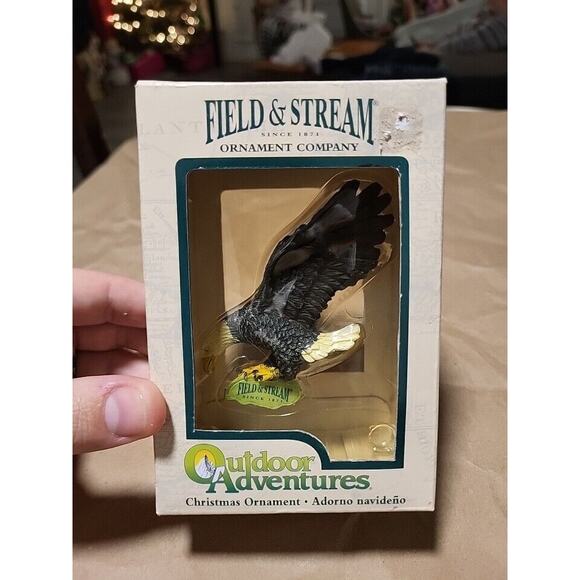 Kurt S Adler Field and Stream Outdoor Adventures Bald Eagle Christmas Ornament - Picture 1 of 4